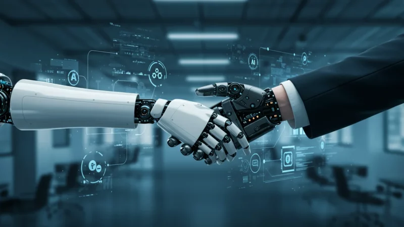 Technology, Security, Handshake, Robot