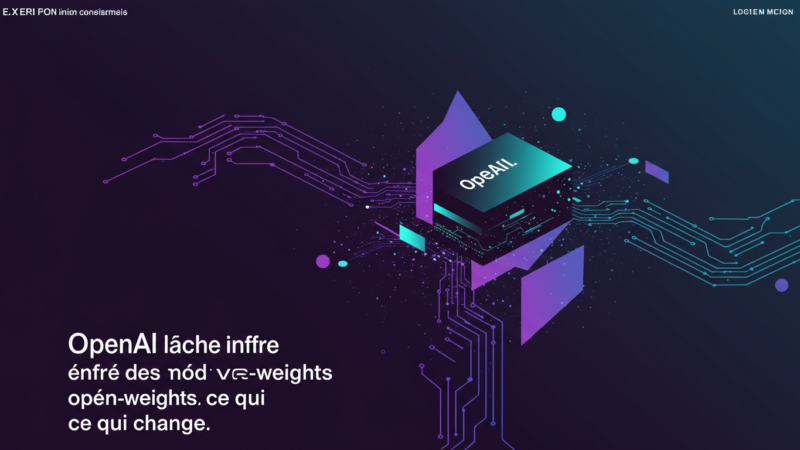 OpenAI lâche enfin des modèles open-weights : ce qui change — illustration éditoriale