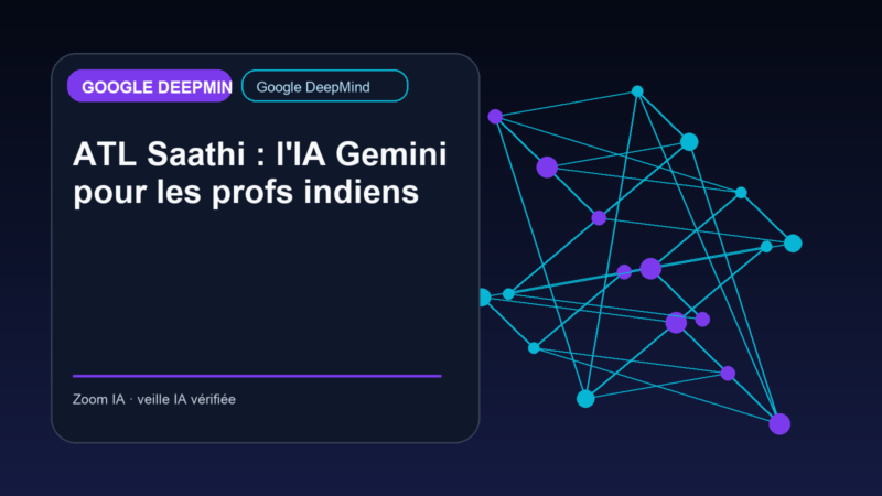 ATL Saathi : l'IA Gemini pour les profs indiens — visuel éditorial Zoom IA